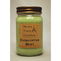 16 Unzen Eukalyptus Mint Sojabohnenölkerze von MoreThanJustACandle