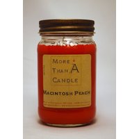 16 Unzen Macintosh Pfirsich Sojabohnenölkerze von MoreThanJustACandle