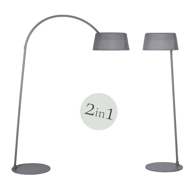 Moree Isa-Belle grau Steh- und Bogenleuchte Akku Solar LED von Moree