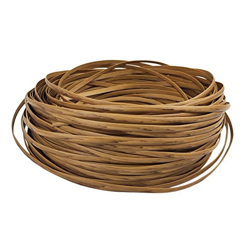 MoreiH Kunststoff-Rattan-Reparaturmaterial, Kunststoff-Geflecht, 500 G, Helle Holzmaserung, Pe-Rattan-Streifen Für Die Reparatur Von Rattan-Möbeln Im Freien/Light Brown von MoreiH