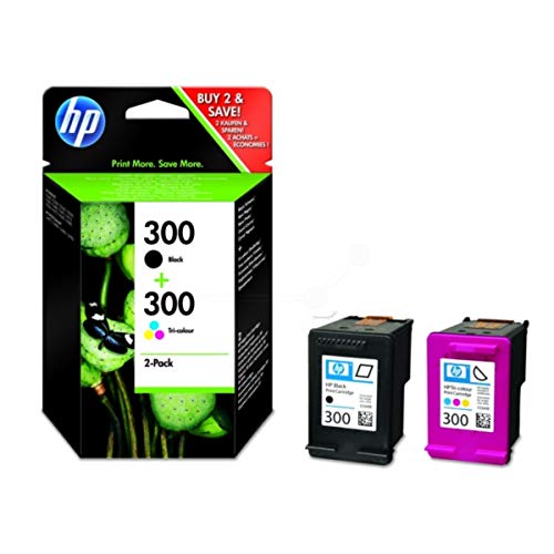 HP Originaltinte 300 CN637EE, 2x Premium-Druckerpatronen,Schwarz, Cyan, Magenta, Gelb,2 x 4 ml von HP