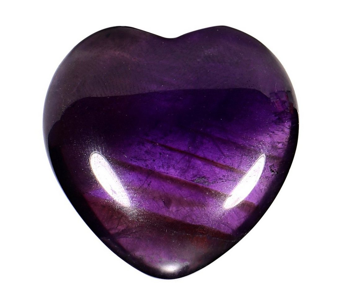 Morella Edelstein Herz Steinherz Handschmeichler, Amethyst Edelstein in Herzform von Morella