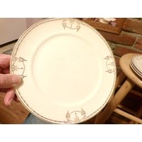 Seltener Commodore Von Salem Speiseteller, Vintage 1940Er Jahre Teller, 1948 Ersatz Morethebuckles von Morethebuckles