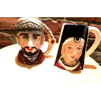 Vintage Keramikfigur Becher, Kleine Piratenbecher, Frauenkopfbecher, Kopfbecher, 1950Er Jahre, Morethebuckles Vintage Keramikfigur Becher, Kleine Piratenbecher, Frauenkopfbecher, Kopfbecher, 1950Er Jahre, Morethebuckles von Morethebuckles