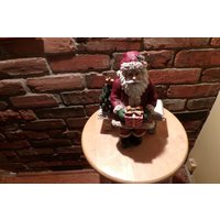 Vintage Regal Sitter Santa Claus Sitzend Auf Einer Bank, Weihnachtsmann Alte Welt Sitter, Weihnachten, Santa, Morethebuckles von Morethebuckles