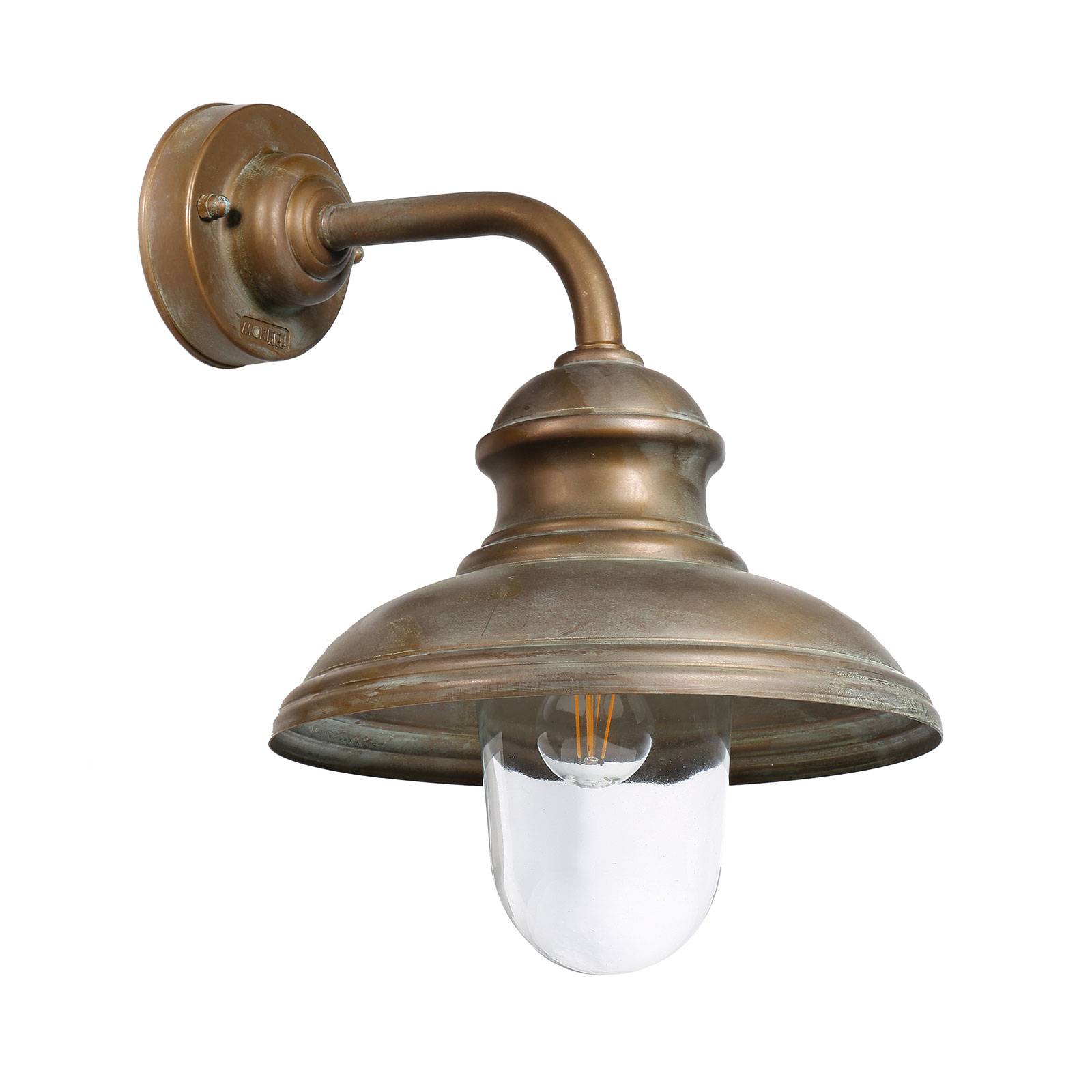 Außenwandlampe Little Mill 3350 messing antik/klar von Moretti Luce