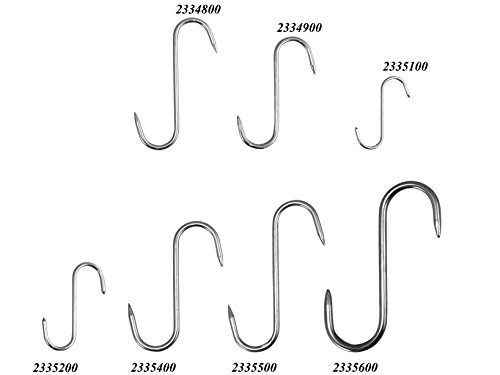 Moretti Set 10 Haken Fleischer Edelstahl 140 x 5 Küchenutensilien von Moretti