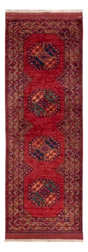 Morgenland Afghan Teppich - Kunduz - 237 x 83 cm - Rot von Morgenland