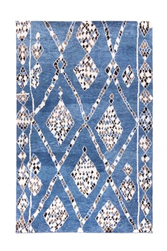 Morgenland Berber Teppich - Meral - Blau - Rechteckig von Morgenland