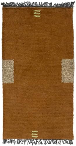Morgenland Nepal Teppich - 140 x 70 cm - Braun von Morgenland