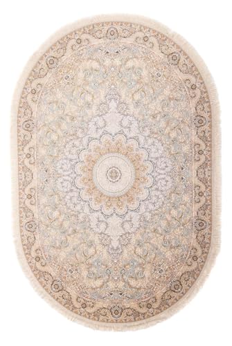 Morgenland Orientteppich - Benafscha - Hellbraun - Oval von Morgenland