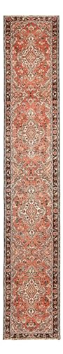Morgenland Orientteppich - Nomadic - 468 x 85 cm - Hellrot von Morgenland