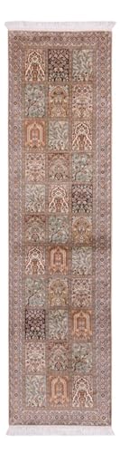 Morgenland Seidenteppich - 304 x 79 cm - Dunkelbeige von Morgenland