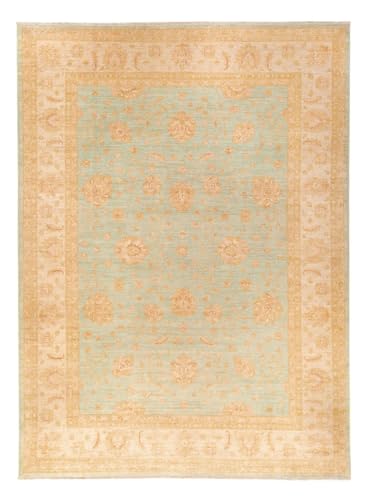 Morgenland Ziegler Teppich - 372 x 272 cm - Hellblau von Morgenland