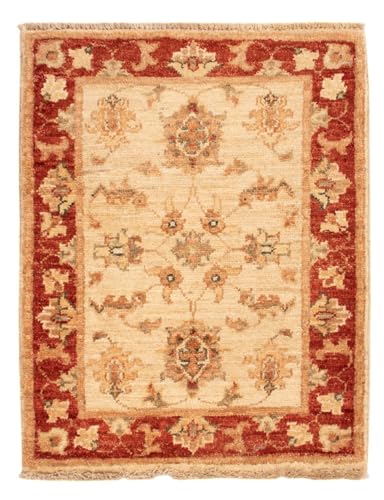 Morgenland Ziegler Teppich - 64 x 49 cm - Beige von Morgenland