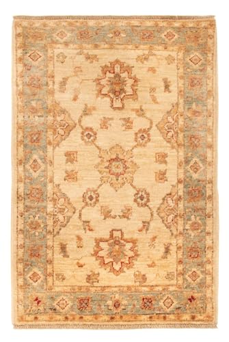 Morgenland Ziegler Teppich - 91 x 60 cm - Beige von Morgenland