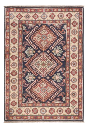 Morgenland Ziegler Teppich - Kazak - 147 x 99 cm - Dunkelblau von Morgenland