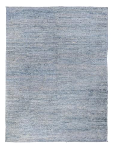 Morgenland Ziegler Teppich - Modern - 360 x 274 cm - Petrolblau von Morgenland