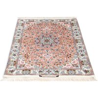 morgenland Orientteppich "Perser - Isfahan - Premium - 118 x 84 cm - rosa", rechteckig, 6 mm Höhe, Wohnzimmer, Handgeknüpft, Einzelstück mit Zertifikat von Morgenland