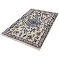 morgenland Orientteppich "Perser - Nain - 128 x 88 cm - beige", rechteckig, Wohnzimmer, Handgeknüpft, Einzelstück mit Zertifikat von Morgenland