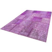 morgenland Teppich "Patchwork - 240 x 170 cm - lila", rechteckig von Morgenland