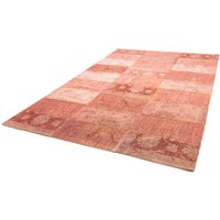 morgenland Teppich "Patchwork - 270 x 181 cm - hellrot", rechteckig, Wohnzimmer, Handgeknüpft, Einzelstück mit Zertifikat von Morgenland