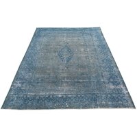 morgenland Teppich "Vintage - 386 x 290 cm - dunkelblau", rechteckig von Morgenland