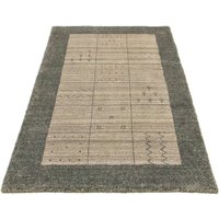 morgenland Wollteppich "Designer Teppich handgeknüpft grau", rechteckig von Morgenland