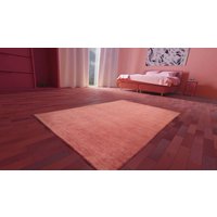morgenland Wollteppich "Uni - Gabbeh Teppich - Softy", rechteckig, 1,6 mm Höhe, Gabbeh Optik, Uni Farben, reine Wolle, sehr weicher Flor, Wohnzimmer von Morgenland