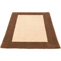 morgenland Wollteppich "Gabbeh - Loribaft Softy - 124 x 94 cm - beige", rechteckig von Morgenland