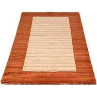 morgenland Wollteppich "Gabbeh - Loribaft Softy - 132 x 72 cm - beige", rechteckig von Morgenland