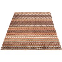 morgenland Wollteppich "Gabbeh - Loribaft Softy - 150 x 100 cm - dunkelbraun", rechteckig von Morgenland