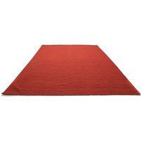 morgenland Wollteppich "KELIM FANCY UNI", rechteckig, 7 mm Höhe, reine Wolle, Wendbar, Einfarbig, Uni, Wohnzimmer von Morgenland