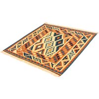 morgenland Wollteppich "Kelim - Oriental quadratisch - 101 x 99 cm - beige", quadratisch von Morgenland