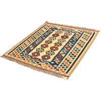 morgenland Wollteppich "Kelim - Oriental quadratisch - 103 x 100 cm - beige", quadratisch von Morgenland