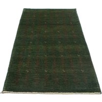 morgenland Wollteppich "Loribaft Teppich handgeknüpft grün", rechteckig, handgeknüpft von Morgenland