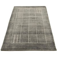 morgenland Wollteppich "Vintage Teppich handgeknüpft schwarz", rechteckig von Morgenland