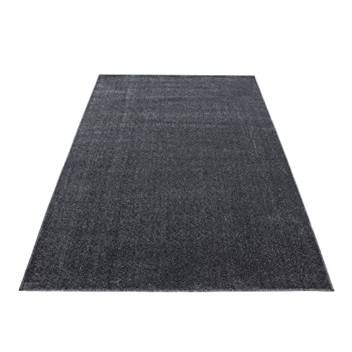 Morhane Ata Teppich kurzflor rechteckig 200x290cm grau von Morhane