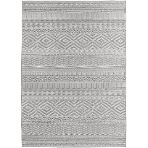 Morhane Desert Wav Teppich Indoor/Outdoor flachgewebe läufer 80x150cm grau von Morhane