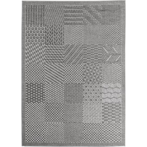 Morhane Ibiza Blo Teppich Indoor/Outdoor flachgewebe läufer 80x250cm grau von Morhane
