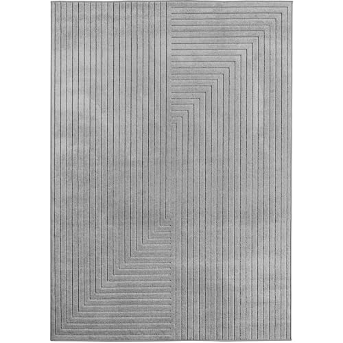 Morhane Nova Luo Teppich kurzflor läufer 80x150cm Silber von Morhane