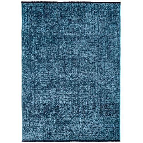 Morhane Space Teppich kurzflor läufer 80x150cm blau von Morhane