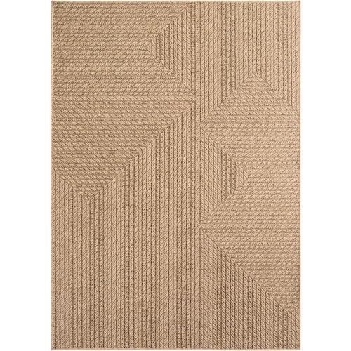 Morhane Timber Neo Teppich Indoor/Outdoor flachgewebe läufer 80x250cm beige Morhane Timber Neo Teppich Indoor/Outdoor flachgewebe läufer 80x250cm beige von Morhane