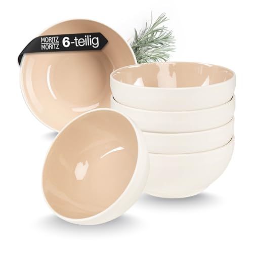 Moritz & Moritz CAVO Müslischalen 6er Almond - Stylisches und robustes Schalen Set aus Steinzeug für Müsli, Suppen & Salate - Spülmaschinenfest, mikrowellengeeignet, ideal für den täglichen Gebrauch Moritz & Moritz CAVO Müslischalen 6er Almond - Stylisches und robustes Schalen Set aus Steinzeug für Müsli, Suppen & Salate - Spülmaschinenfest, mikrowellengeeignet, ideal für den täglichen Gebrauch von Moritz & Moritz