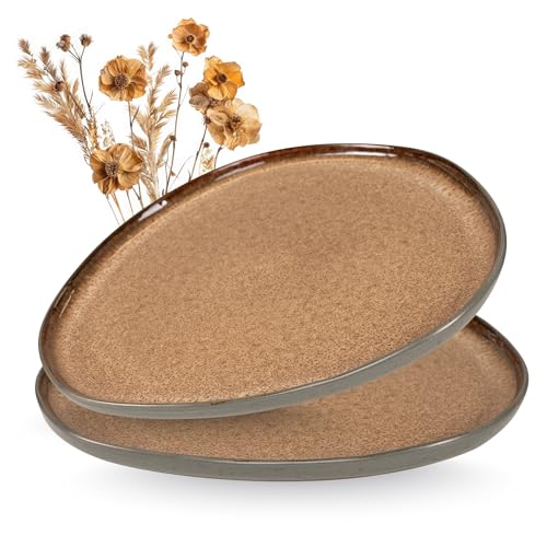 Moritz & Moritz ORGANIC Servierteller Set - 2x Große Teller aus hochwertigem Steinzeug, Modern & Zeitlos, Mikrowellen- & Spülmaschinengeeignet - Perfekt für Salate, Grillfleisch, Snacks & mehr Moritz & Moritz ORGANIC Servierteller Set - 2x Große Teller aus hochwertigem Steinzeug, Modern & Zeitlos, Mikrowellen- & Spülmaschinengeeignet - Perfekt für Salate, Grillfleisch, Snacks & mehr von Moritz & Moritz