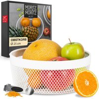Moritz & Moritz Obstkorb weiß Metall H/D: ca. 11x25 cm Moritz & Moritz Obstkorb weiß Metall H/D: ca. 11x25 cm von Moritz & Moritz