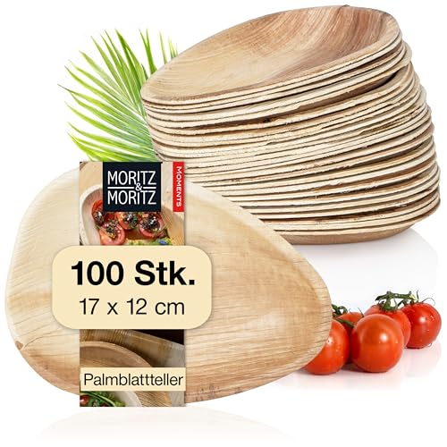 Moritz & Moritz Palmblatt Schale oval 17 x 12 cm - 100 Nachhaltige Einwegschalen - Alternative zu Bambusschalen und Bambusgeschirr Moritz & Moritz Palmblatt Schale oval 17 x 12 cm - 100 Nachhaltige Einwegschalen - Alternative zu Bambusschalen und Bambusgeschirr von Moritz & Moritz