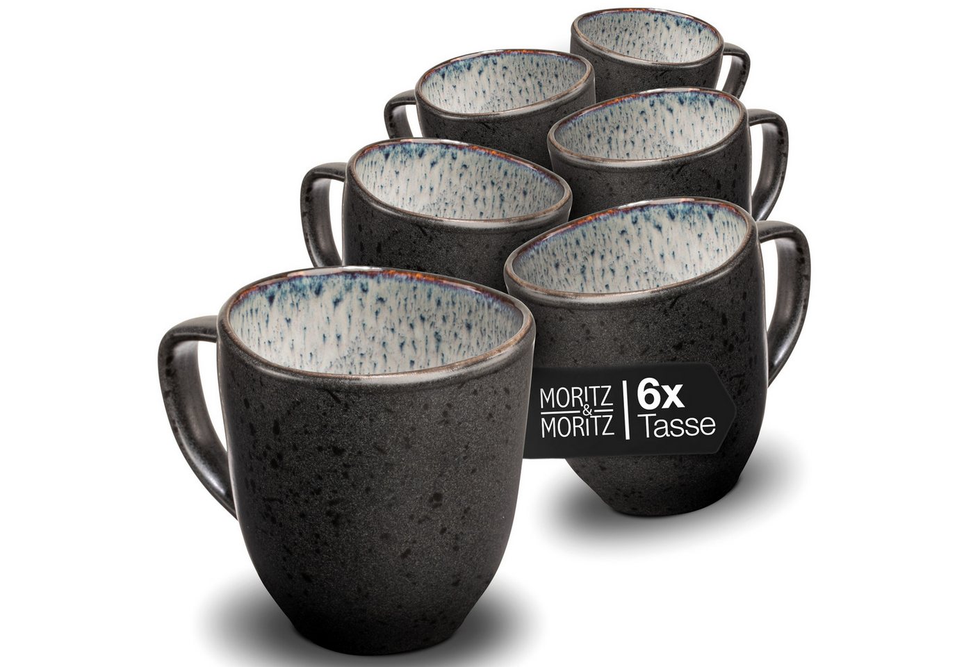 Moritz & Moritz Tasse Moritz & Moritz ORGANIC reaktiv grau Tassen Set 6tlg., Steinzeug, für 6 Personen - spülmaschinen- und mikrowellengeeignet Moritz & Moritz Tasse Moritz & Moritz ORGANIC reaktiv grau Tassen Set 6tlg., Steinzeug, für 6 Personen - spülmaschinen- und mikrowellengeeignet von Moritz & Moritz