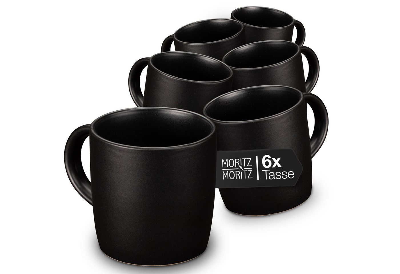 Moritz & Moritz Tasse NORDIC 6x Tassen Schwarz, Steinzeug, für 6 Personen - spülmaschinen- und mikrowellengeeignet Moritz & Moritz Tasse NORDIC 6x Tassen Schwarz, Steinzeug, für 6 Personen - spülmaschinen- und mikrowellengeeignet von Moritz & Moritz
