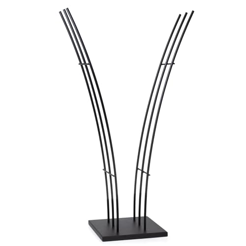 Design Holzregal Kaminholzständer Metall Schwarz 119 cm hoch - Kaminholzregal für Innen - Moderner Holzhalter für Kaminzimmer Wohnzimmer Flur oder Ofenecke von Moritz